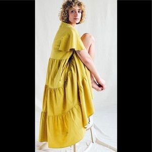 Offon cotton button down maxi dress